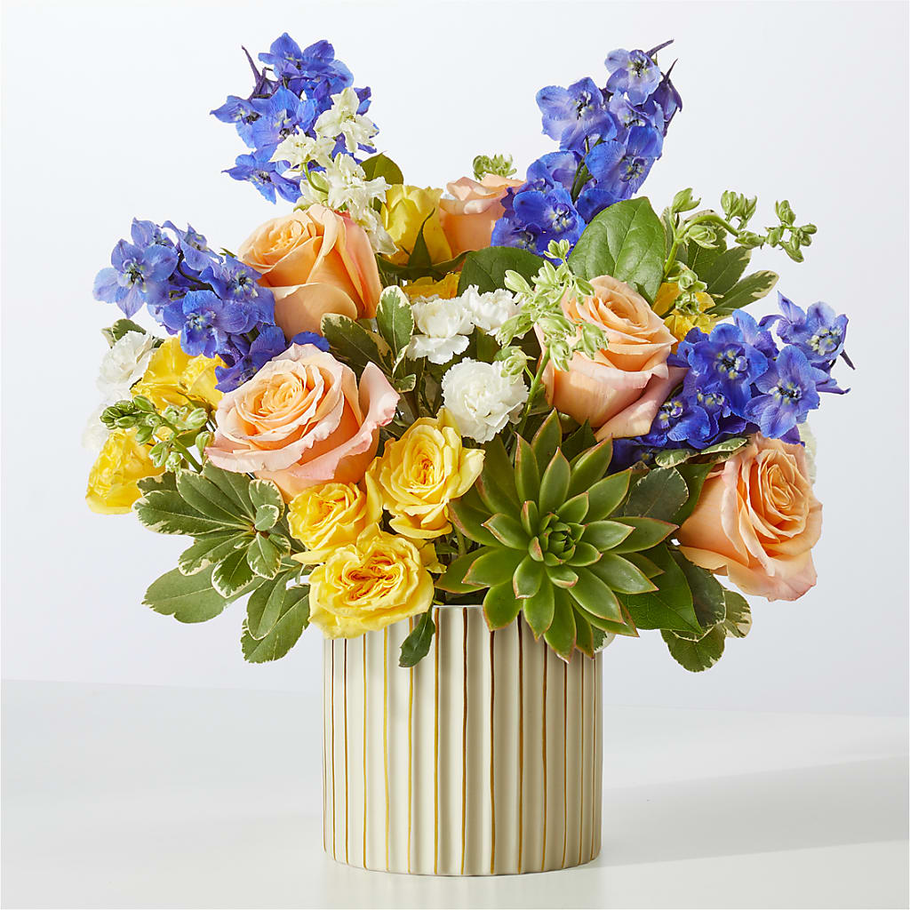 Cobalt Reverie Bouquet – Usaflorist.com, Tontitown AR