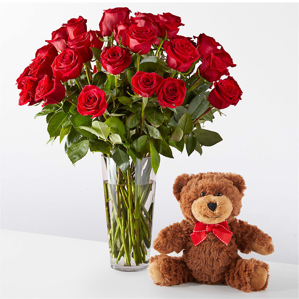 Romantic Long Stem Red Rose Bouquet Bundles – Usaflorist.com, Tontitown AR