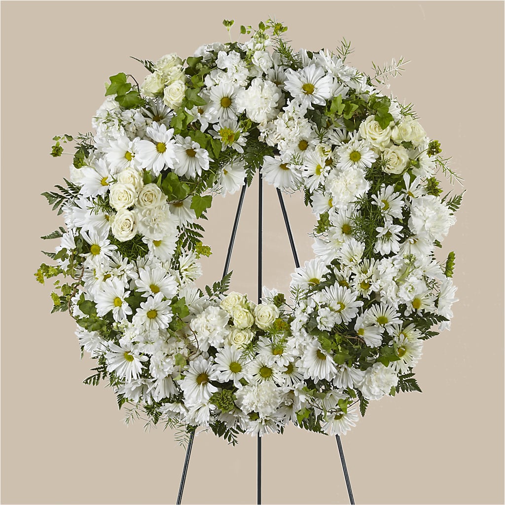 Faithful Wishes Wreath – Usaflorist.com, Tontitown AR