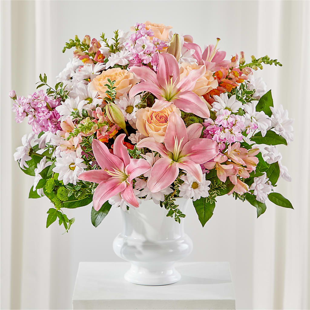 Heartfelt Gesture Urn Arrangement – Usaflorist.com, Tontitown AR