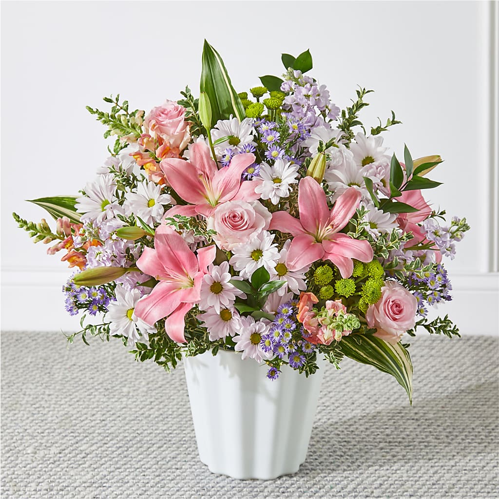 Abundant Compassion Floor Basket – Usaflorist.com, Tontitown AR