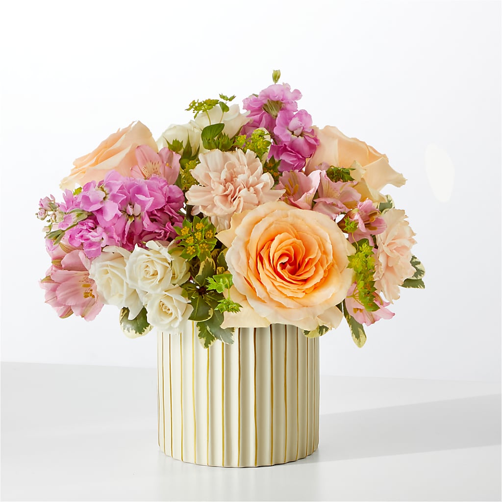 Paradise Bouquet with Ivory Vase – Usaflorist.com, Tontitown AR