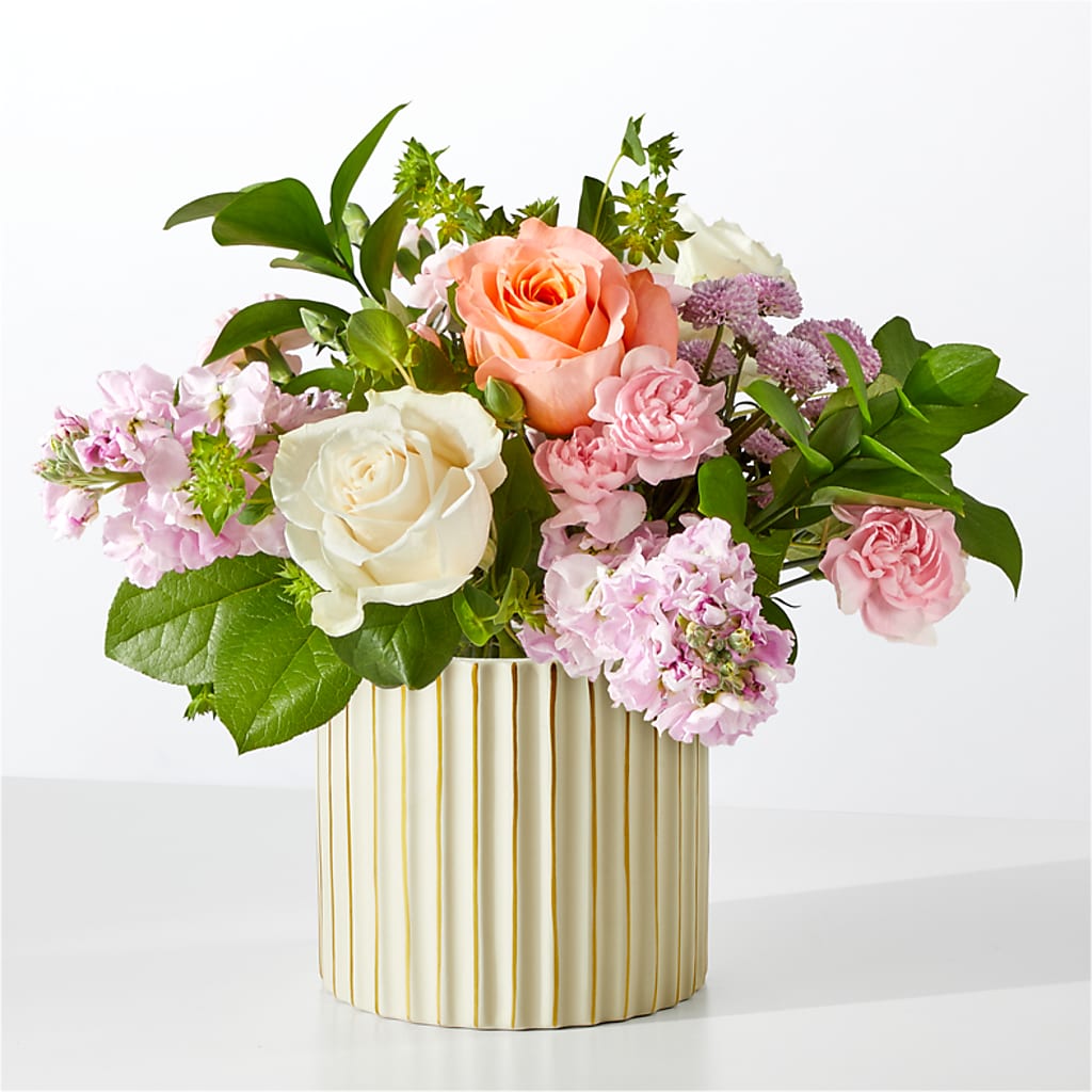 French Market Bouquet with Ivory Vase – Usaflorist.com, Tontitown AR