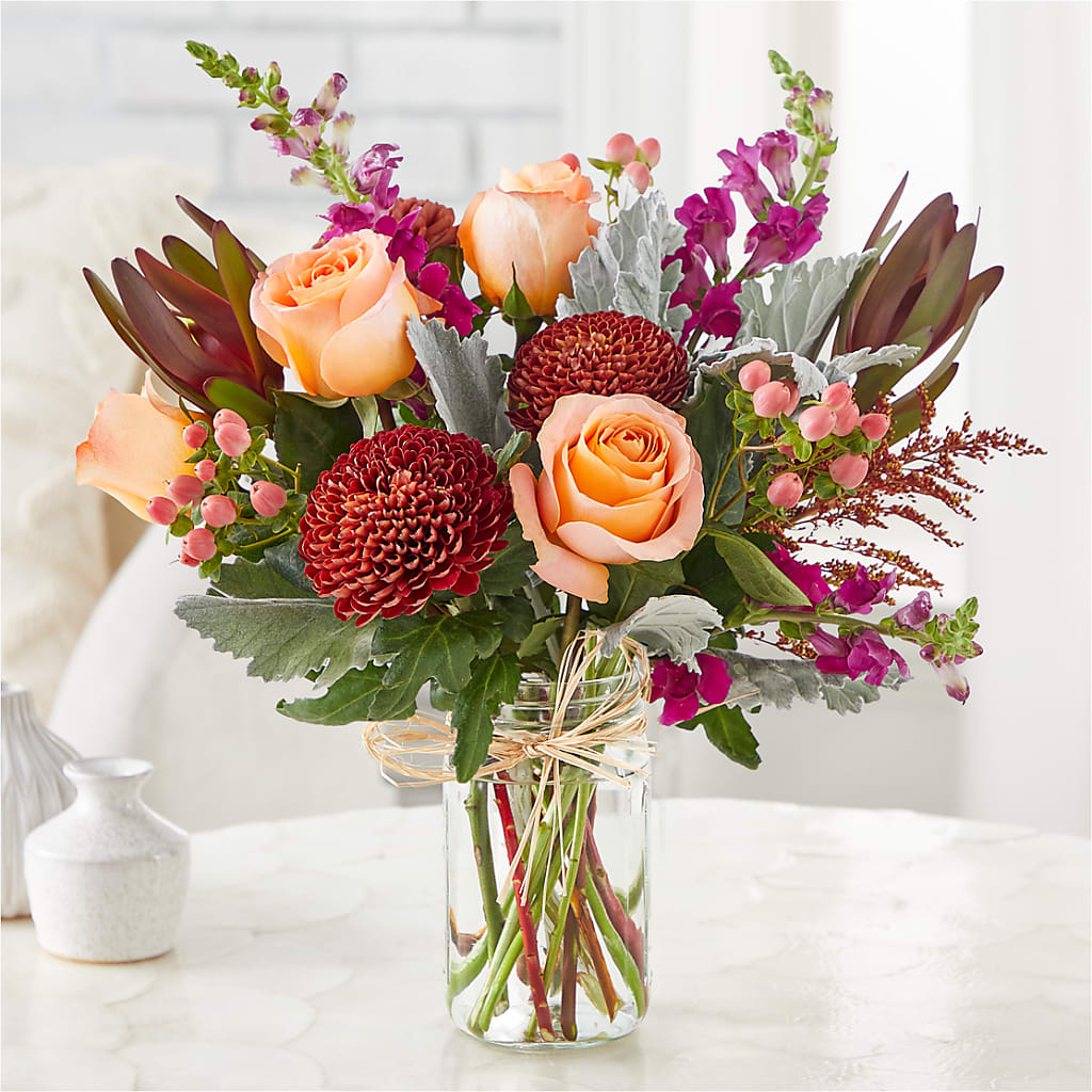 Moody Hues Bouquet – Usaflorist.com, Tontitown AR