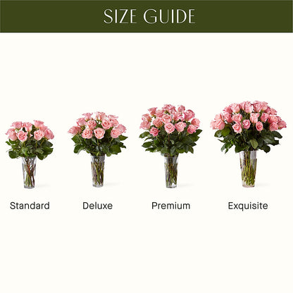 Long Stem Pink Rose Bouquet –  Usaflorist.com, Tontitown AR