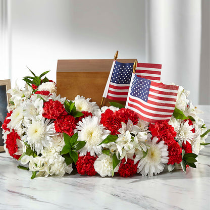Spirit of Patriotism Cremation Adornment –  Usaflorist.com, Tontitown AR