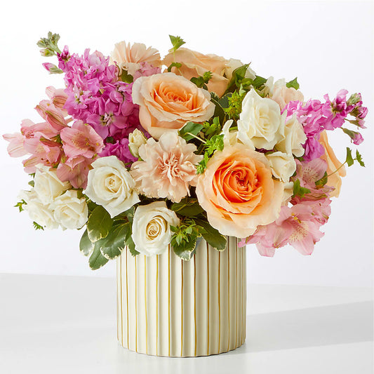 Paradise Bouquet with Ivory Vase –  Usaflorist.com, Tontitown AR
