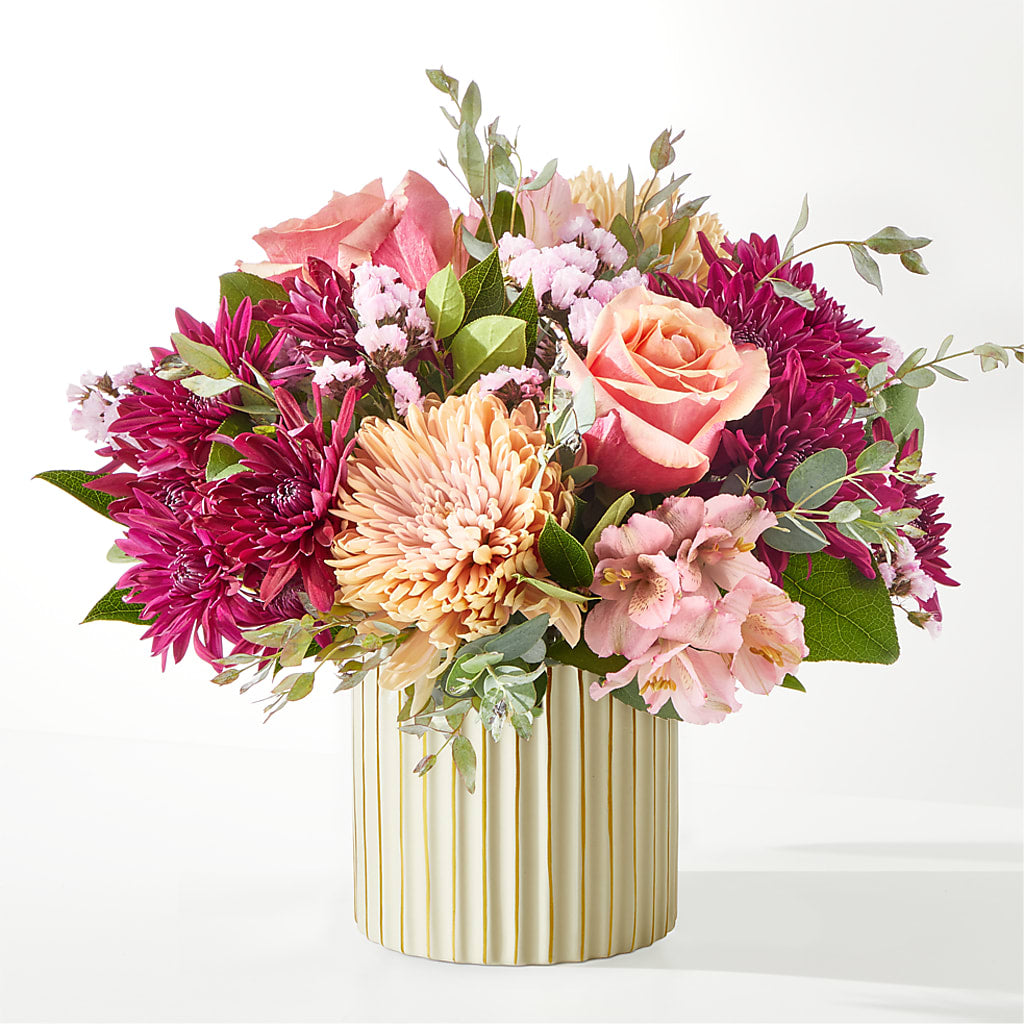 Berry Cobbler Bouquet with Ivory Vase –  Usaflorist.com, Tontitown AR