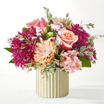 Berry Cobbler Bouquet with Ivory Vase –  Usaflorist.com, Tontitown AR