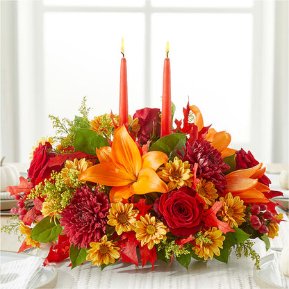 Autumn's Embrace Centerpiece –  Usaflorist.com, Tontitown AR